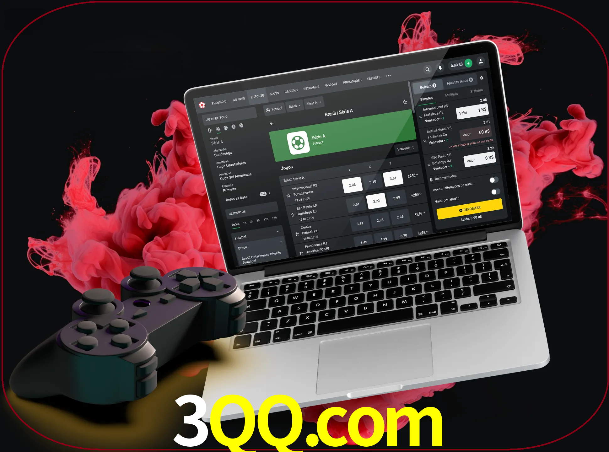 Visite a secção especial de jogos de vídeo em 3qq para descobrir em que jogos pode apostar e ganhar muito dinheiro.