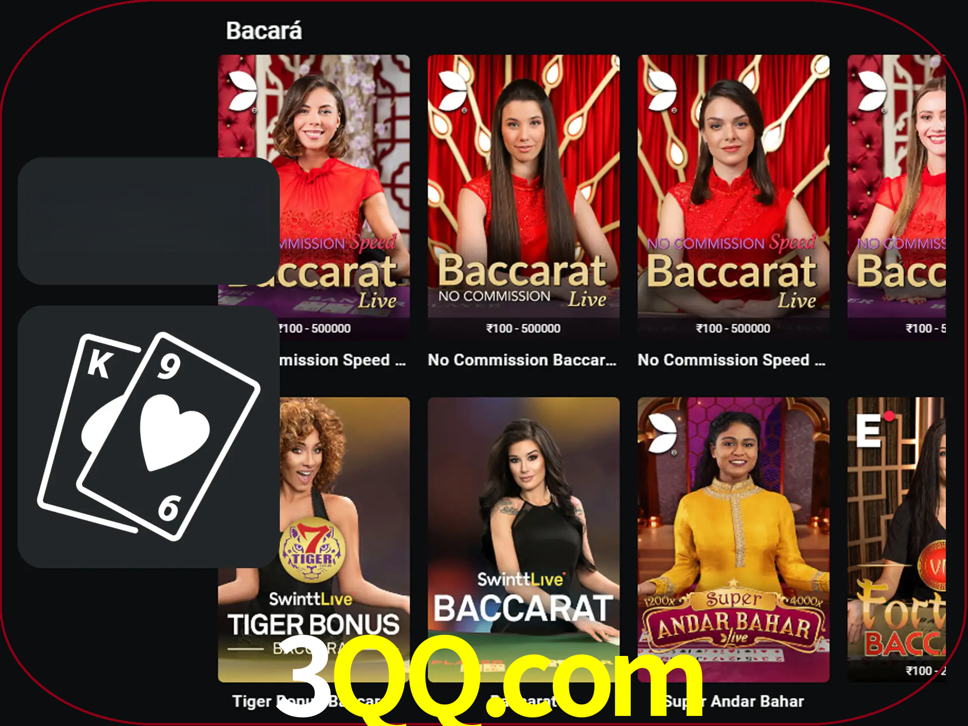Ganhe muito dinheiro jogando jogos de bacará.