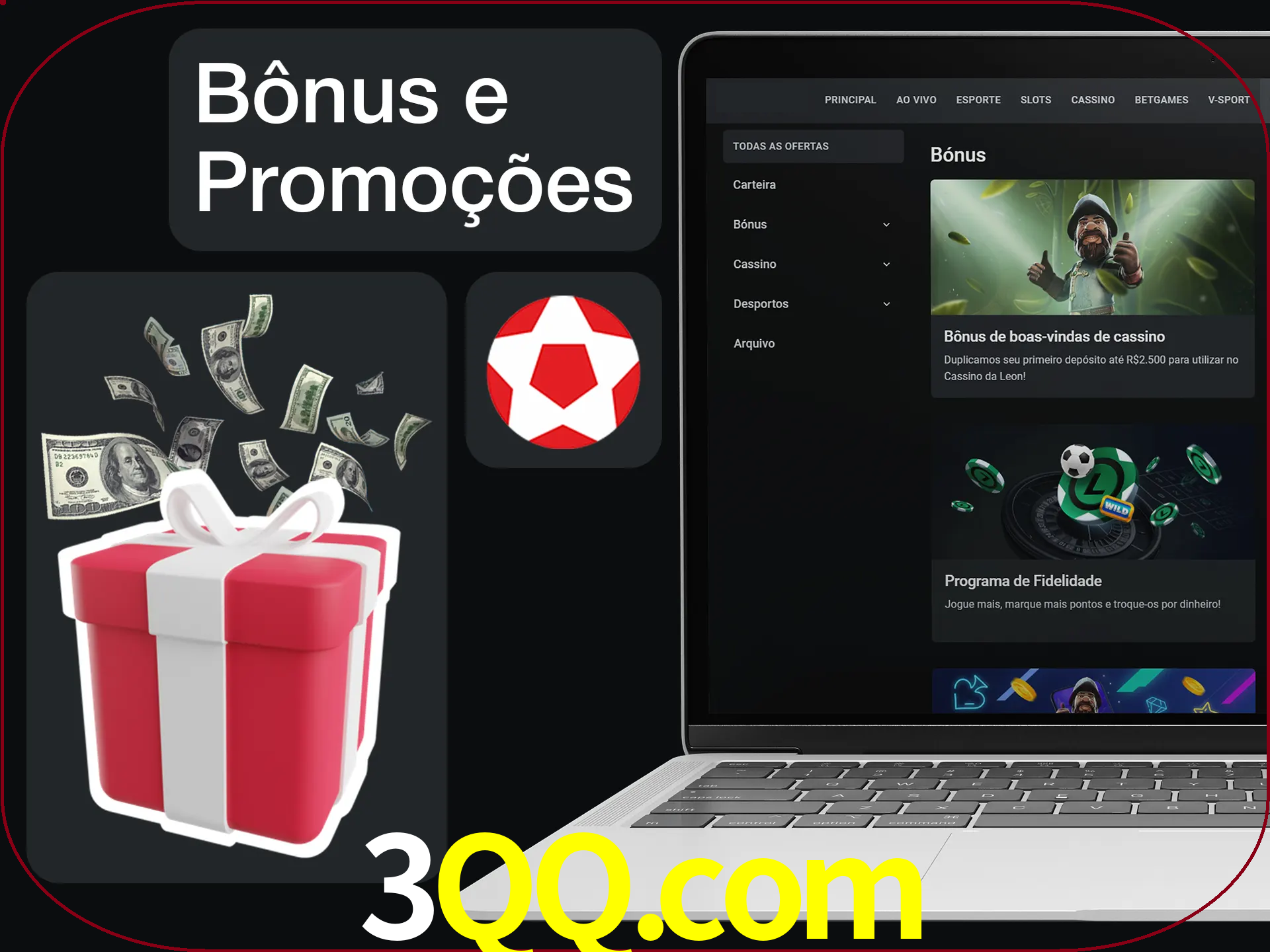 Verifique se há novos bônus e promoções.