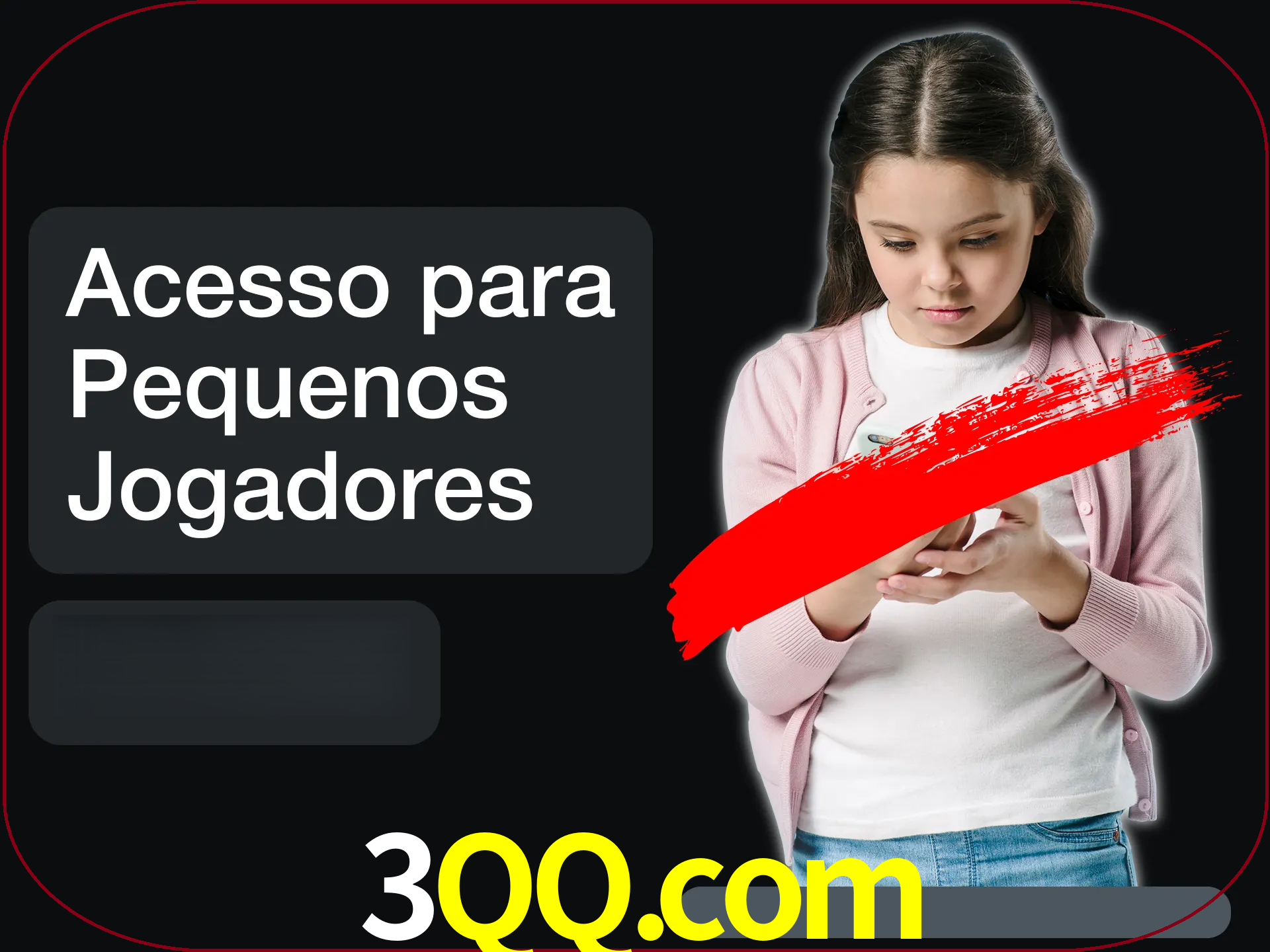 As crianças não podem jogar jogos de cassino.